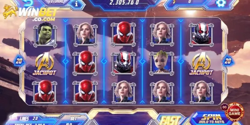 Luật chơi và biểu tượng của nổ hũ Avengers